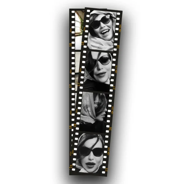 Customized Photo Booth Style Strip - Black | Print Photos Online