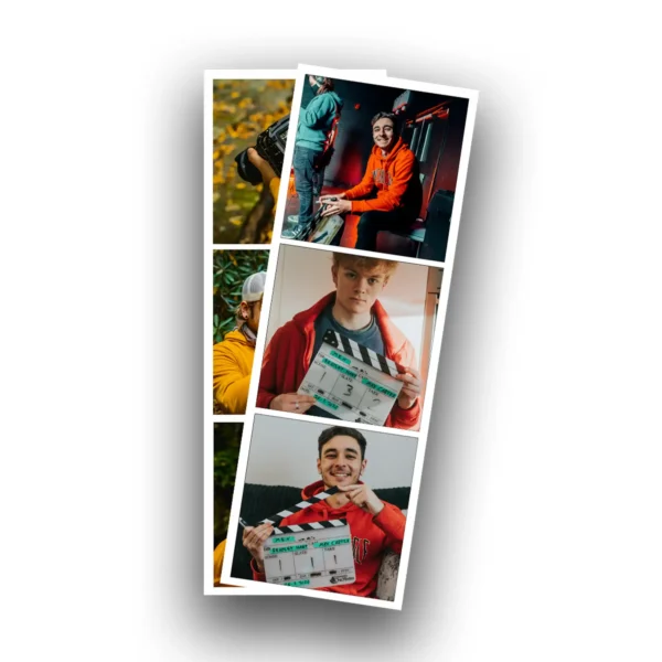 Customized Photo Booth Style Strip - White | Print Photos Online